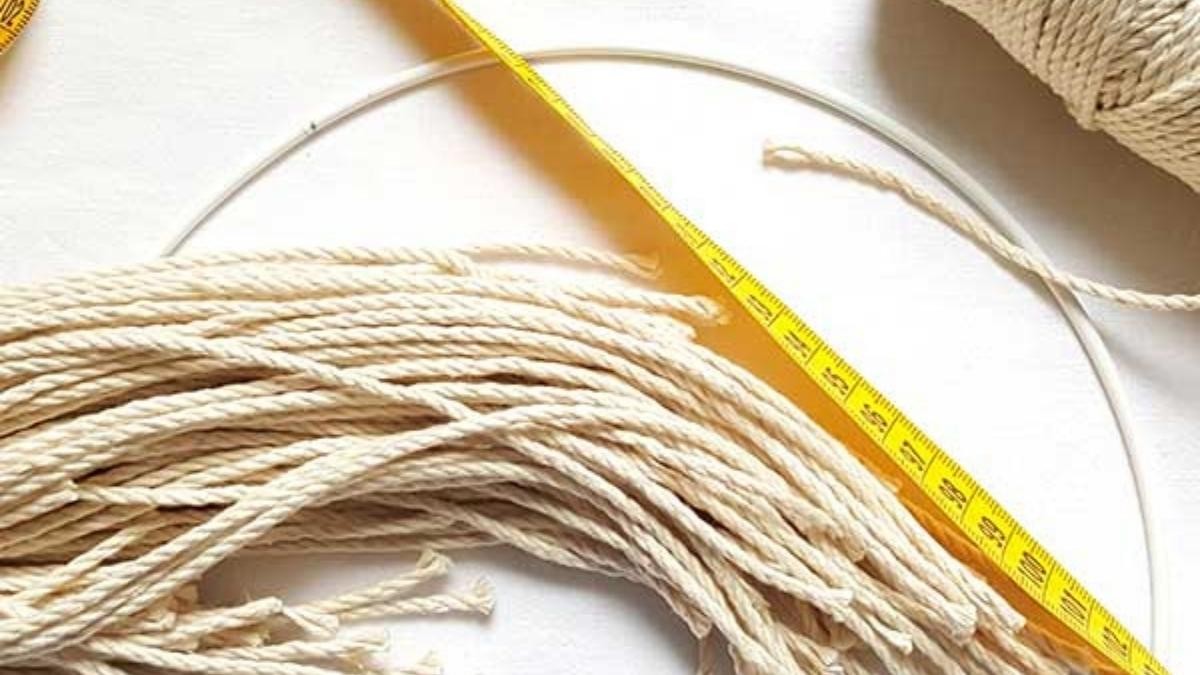 ¿Cómo calculo la longitud del alambre de macramé?
