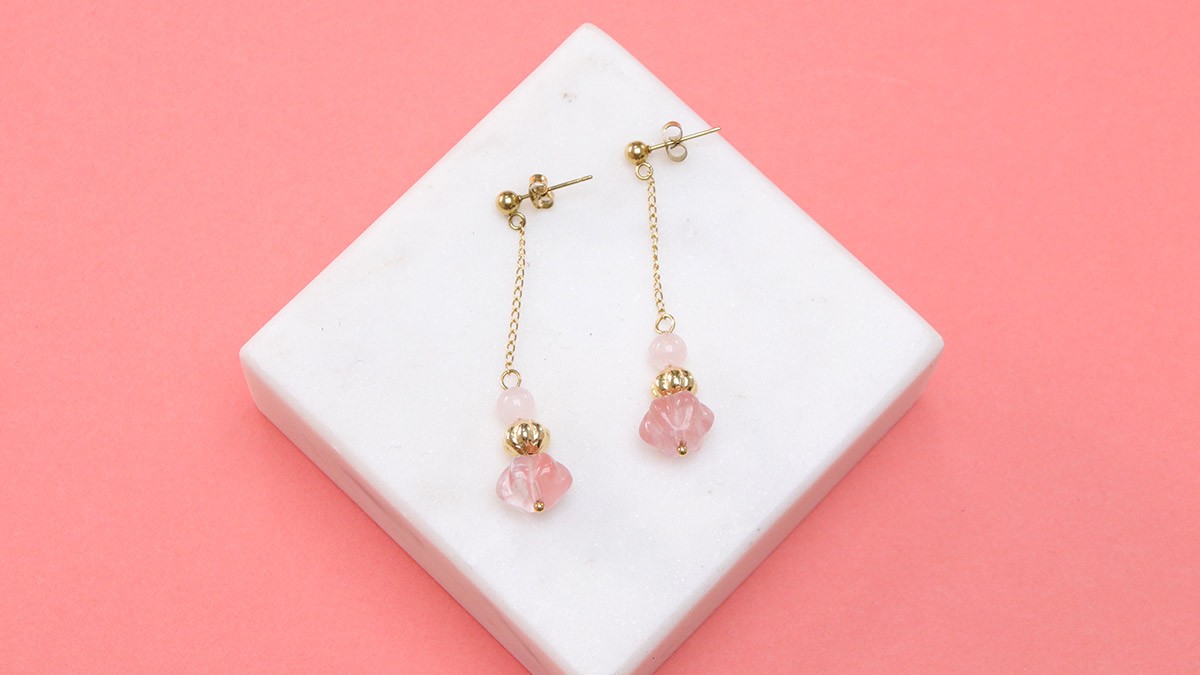 Temporada de invierno - Lección 2: Cómo hacer pendientes colgantes con perlas