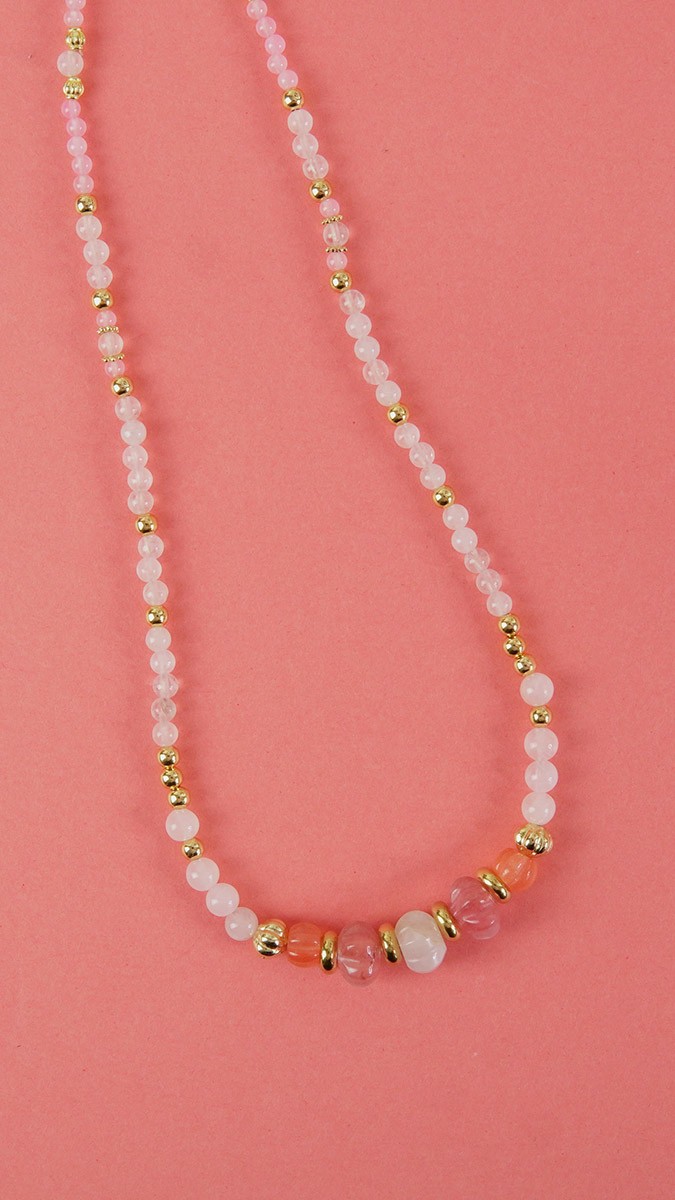 Esquema Temporada de invierno - Lección 5: Hacer un collar con cuentas de piedras preciosas Esquema Temporada de invierno - Lección 5: Hacer un collar con cuentas de piedras preciosas