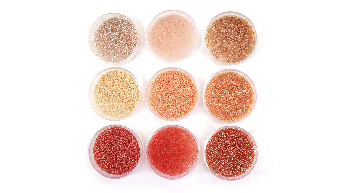 Esquema Cuentas Miyuki Delica color melocotón Esquema Cuentas Miyuki Delica color melocotón