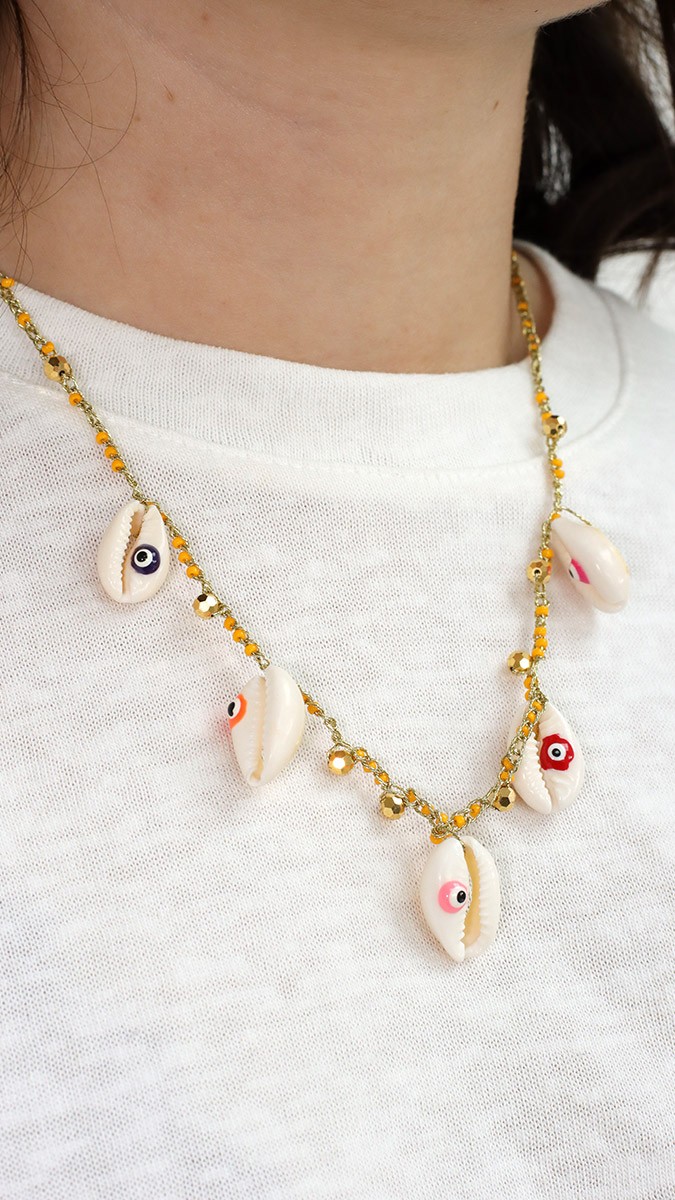 Esquema Hacer una pulsera o un collar de ganchillo con punto de cadeneta