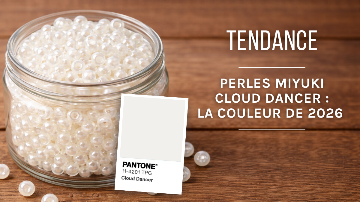 Esquema Perlas Miyuki Cloud Dancer: el color Pantone 2026