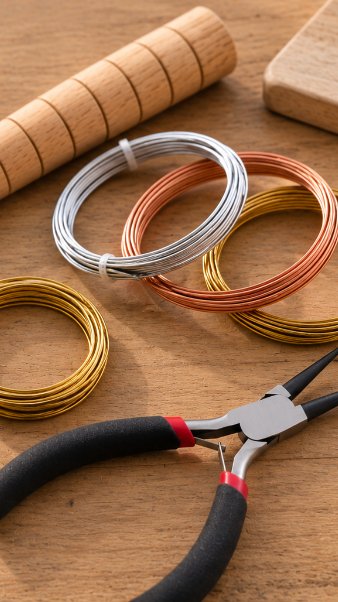 Esquema ¿Qué hilo metálico elegir para fabricar joyas?