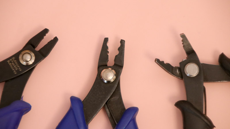 pinces pour perles à écraser