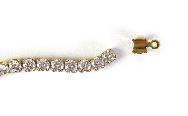 embout pour chaîne strass 4 mm