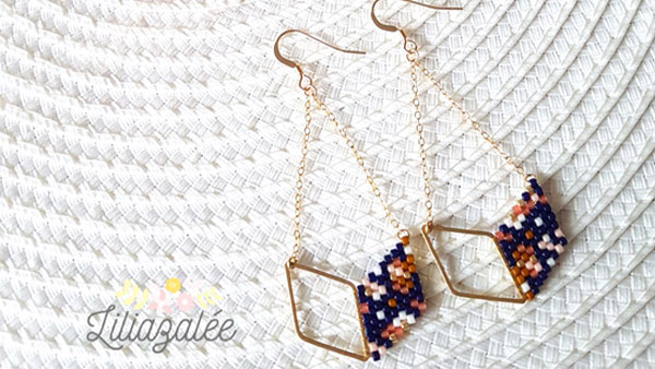 Boucles d'oreilles miyuki liberty