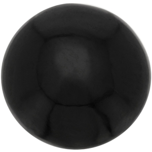 cabochon en spinelle noire