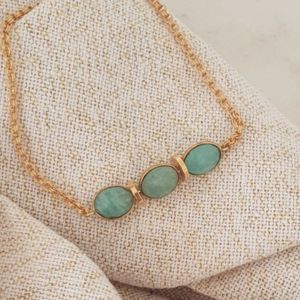 bracelet avec intercalaire en amazonite
