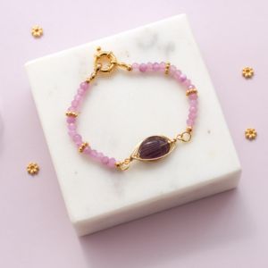 bracelet avec améthyste