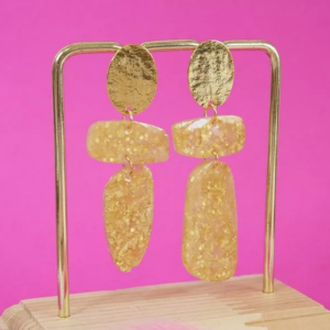 Boucles d'oreilles DIY en résine époxy