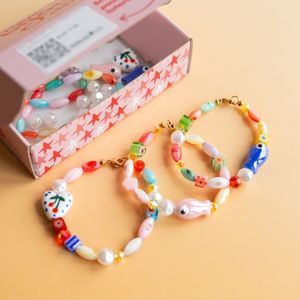 kit bijoux diy bracelets colorés