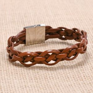 bracelet tressé fermoir coulissant