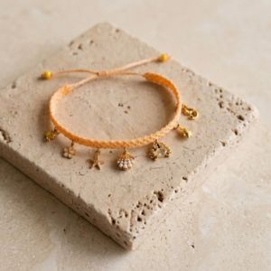 bracelet charms micro macram&eacute;