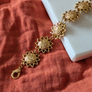 bracelet soleil acier inoxydable