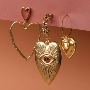 boucles d'oreilles coeur