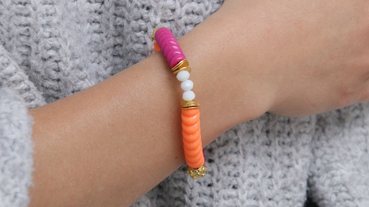 bracelet perle tube