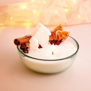 bougie parfum&eacute;e de noel