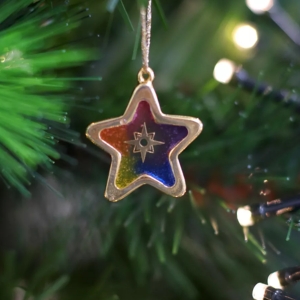 suspension &eacute;toile r&eacute;sine