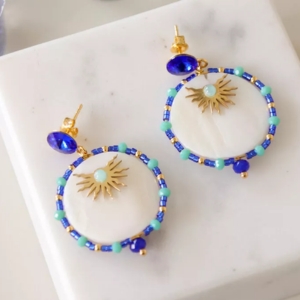 cr&eacute;oles bleu cobalt