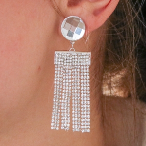 boucles d'oreilles strass