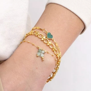 bracelet tr&egrave;fle porte bonheur