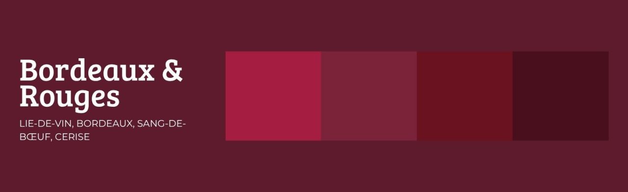 bordeaux et rouges - tendance automne hiver 26-27