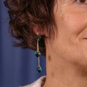 boucles d'oreilles cristal