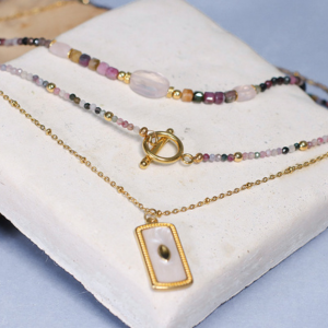 perles rondes facett&eacute;es en pierres gemmes