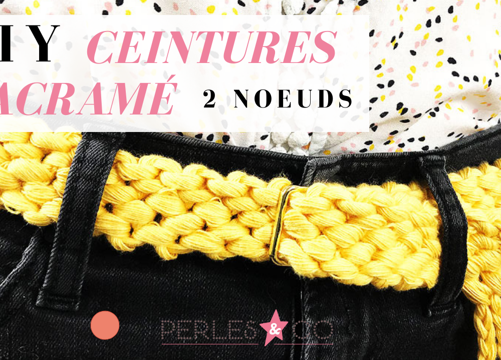 DIY Making a macramé belt - 2 nudos diferentes