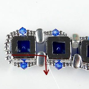 Pulsera Eléonore en perlas de PureCrystal y perlas de cristal de Puca : Paso 12 Pulsera Eléonore en perlas de PureCrystal y perlas de cristal de Puca : Paso 12