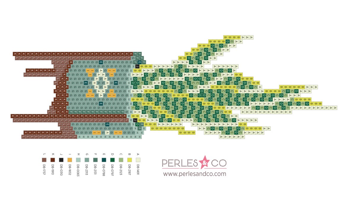Esquema Tejiendo la planta en maceta de Miyuki Sansevieria