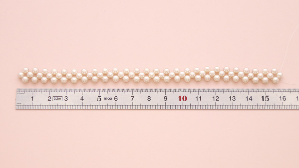 Pulsera de perlas preciosas y mixtas Miyuki delicas : Paso 4 Pulsera de perlas preciosas y mixtas Miyuki delicas : Paso 4