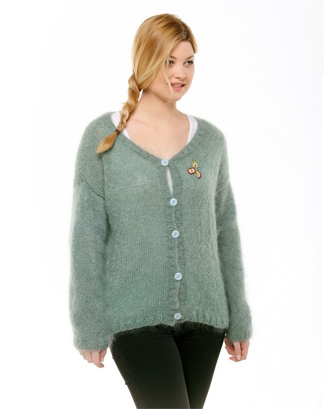 Esquema DIY de tejer - Lanas manera del chaleco Glitz Rico Esquema DIY de tejer - Lanas manera del chaleco Glitz Rico