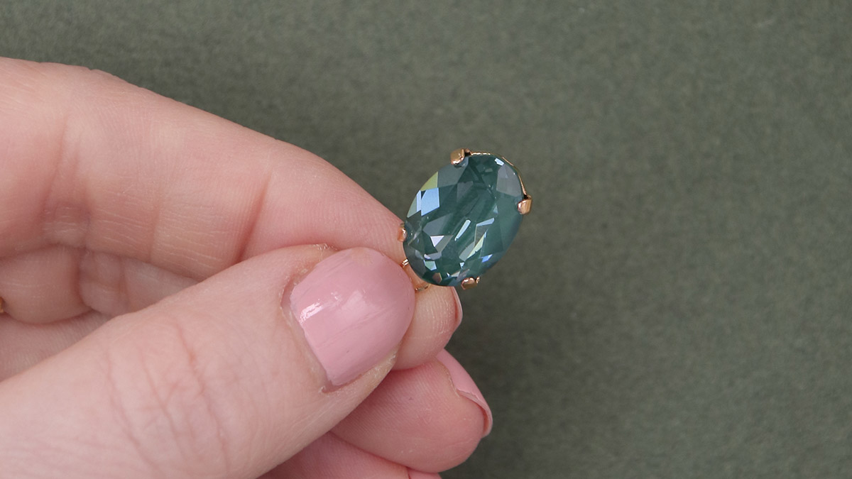 Pendientes de cristal verde : Paso 2 Pendientes de cristal verde : Paso 2