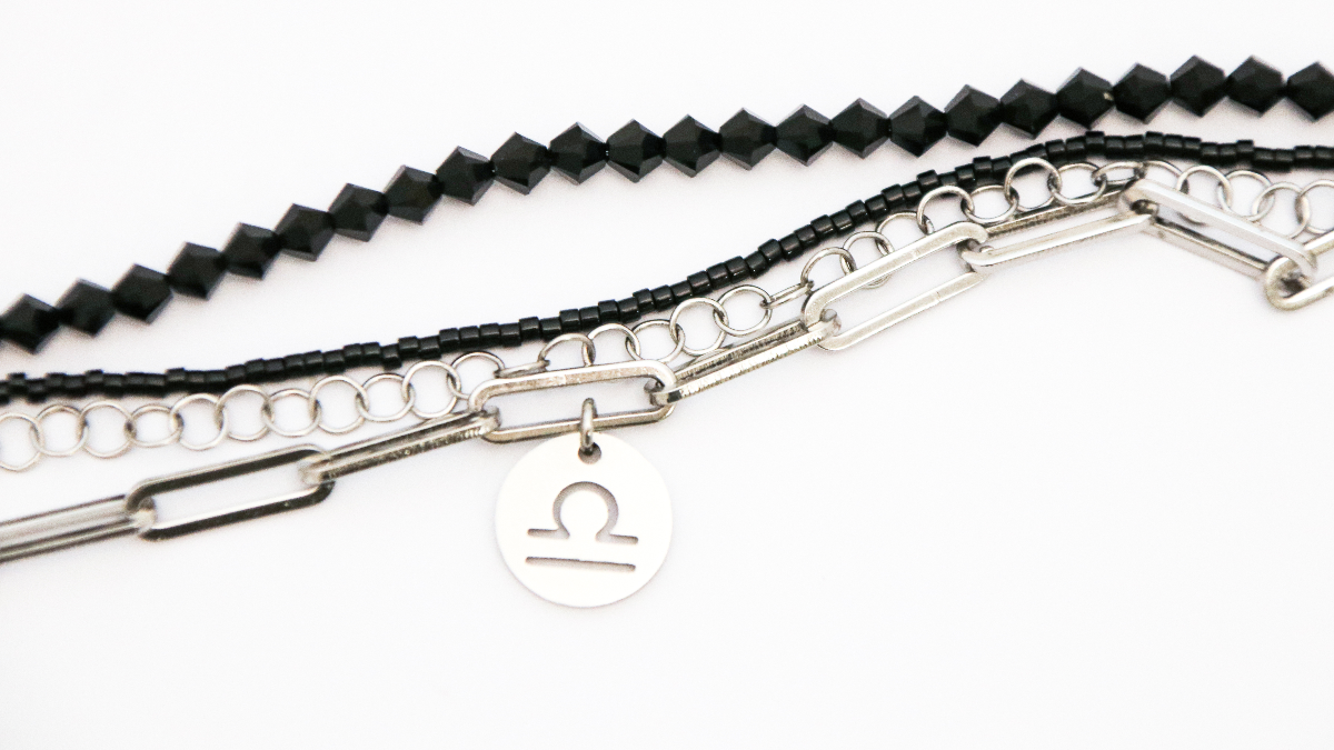 Brazalete de acero inoxidable multirrango, delicias Miyuki y trompetistas PureCrystal : Paso 5