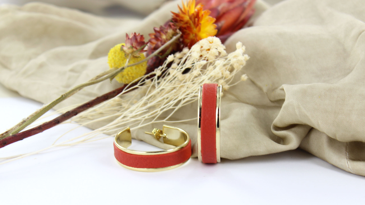 Esquema Pendientes de cuero de fimo