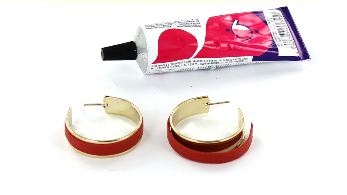 Pendientes de cuero de fimo : Paso 3