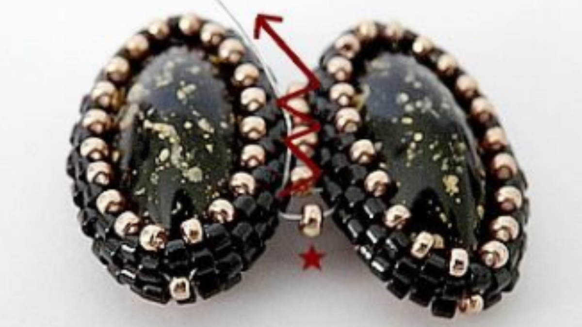 Bolsa de accesorios, pompón de perlas de ángel con perlas Athos de Puca : Paso 21