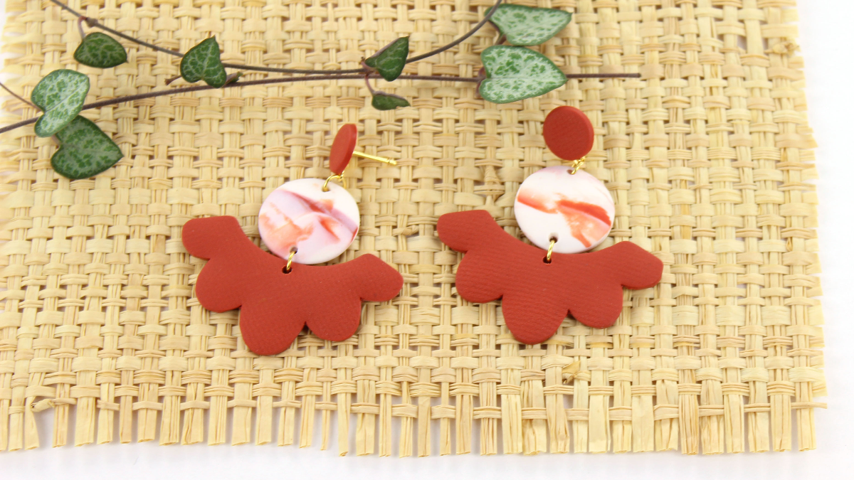 Esquema Pendientes de plantilla de flores Perles y Co