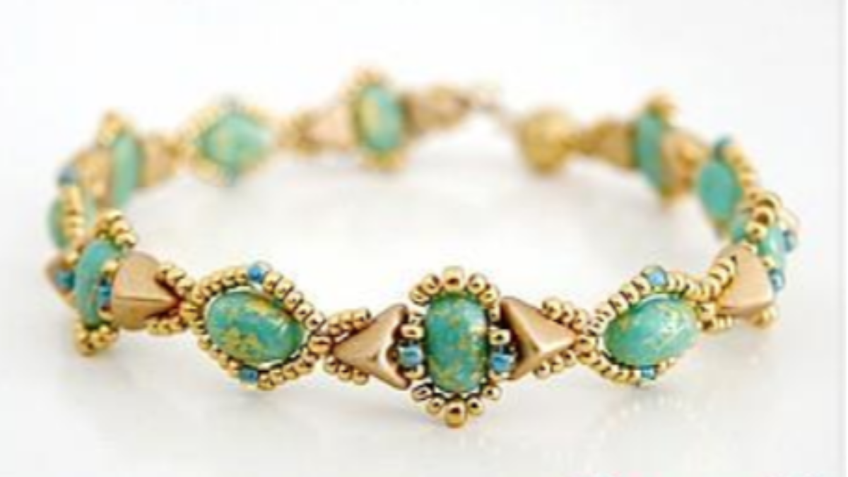 Esquema Cuentas de cristal Pulsera Lali Samos de Puca