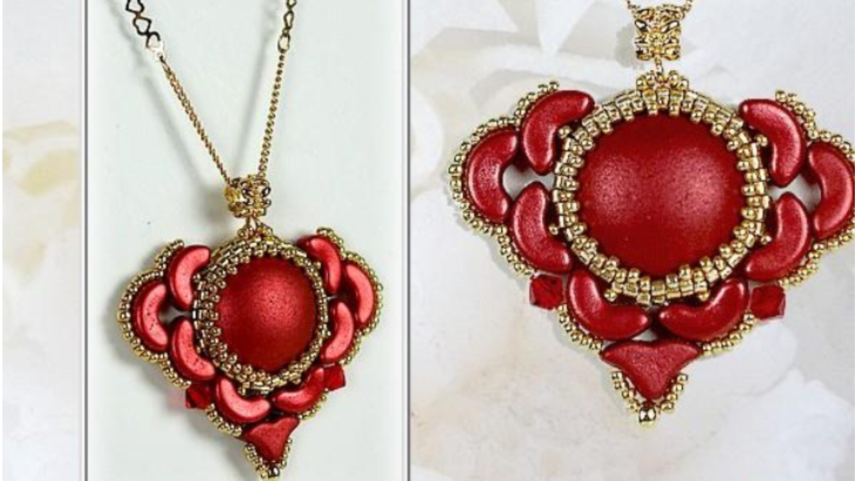 Esquema Colgante Arcos, Helios y cabujones de vidrio I love you de Puca Esquema Colgante Arcos, Helios y cabujones de vidrio I love you de Puca