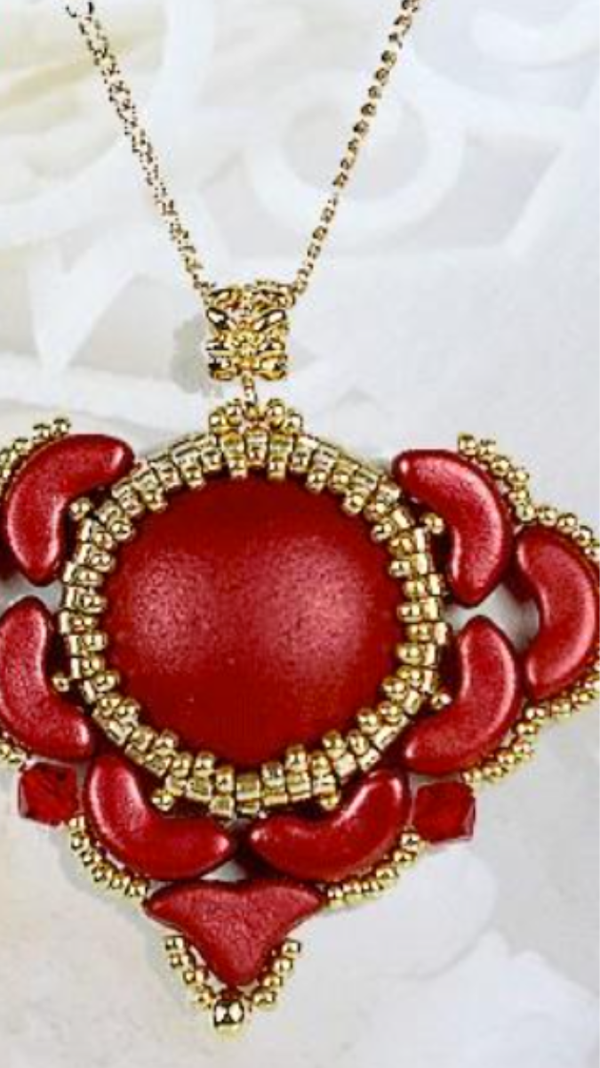 Esquema Colgante Arcos, Helios y cabujones de vidrio I love you de Puca Esquema Colgante Arcos, Helios y cabujones de vidrio I love you de Puca