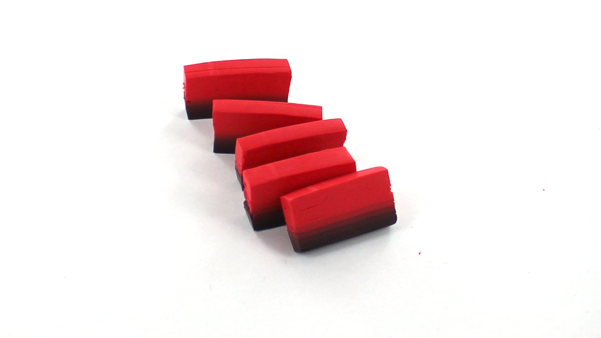 Pendientes de arcilla polimérica de caña rosa : Paso 5