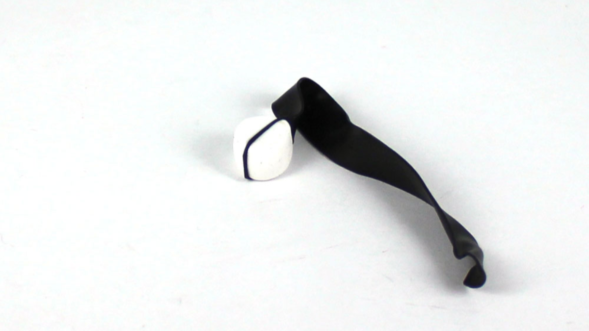 Pendientes de arcilla polimérica de caña rosa : Paso 7