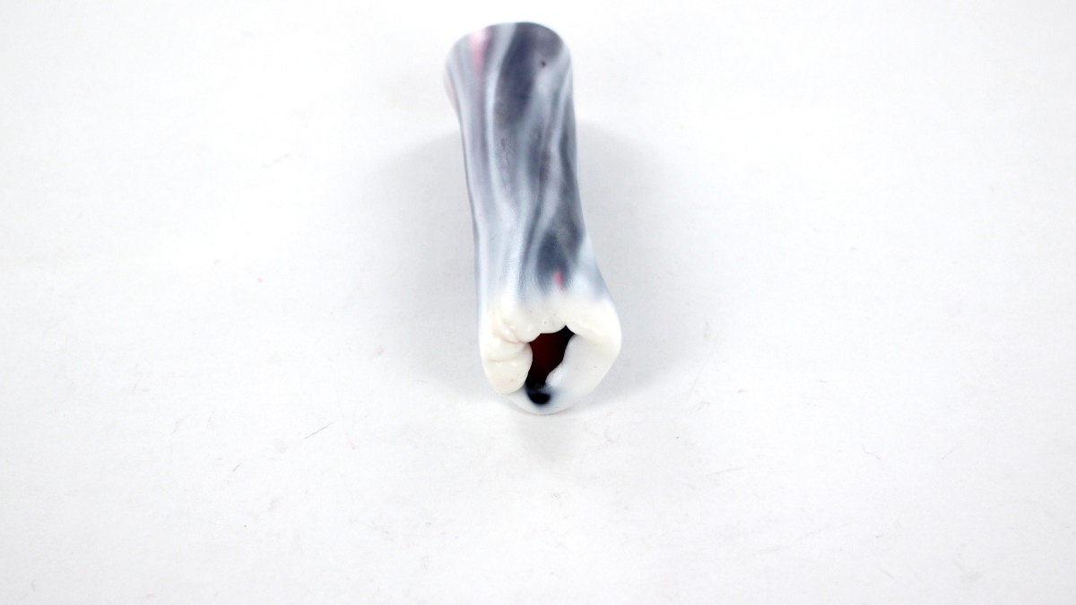 Pendientes de arcilla polimérica de caña rosa : Paso 19