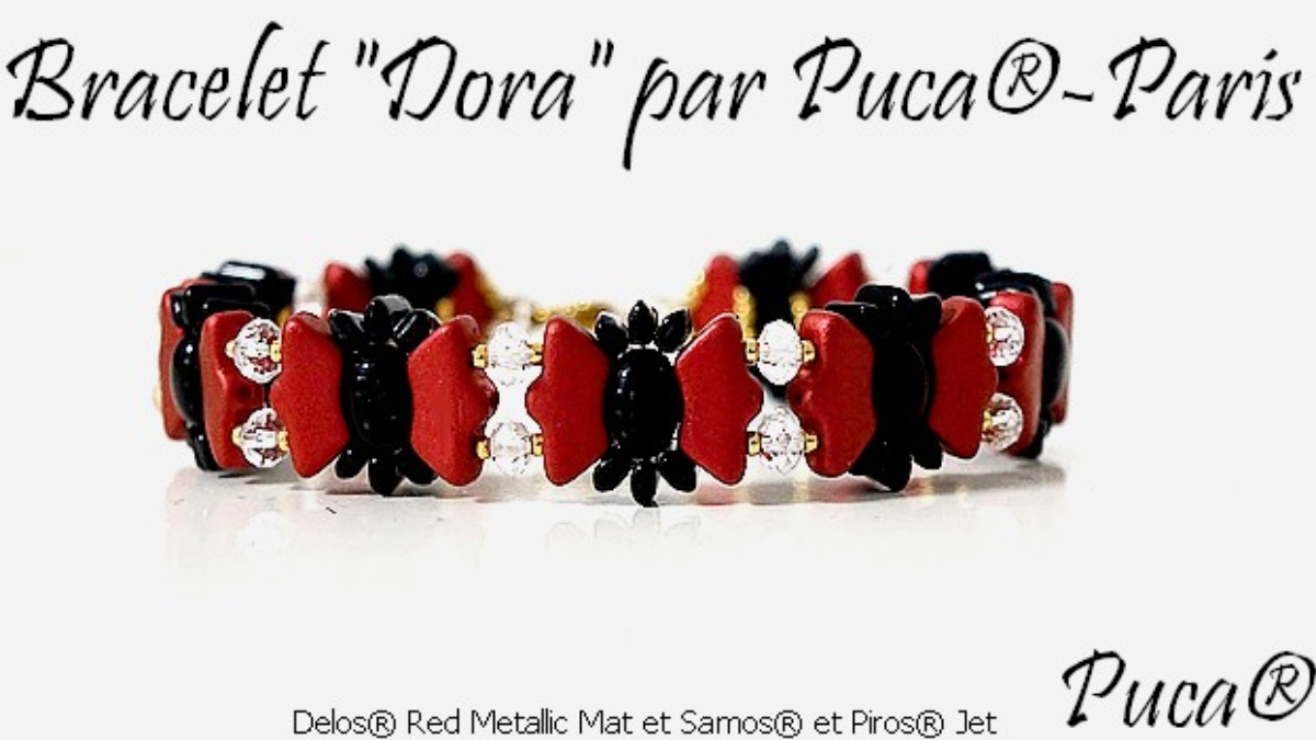 Pulsera de cuentas de vidrio Dora Delos y Samos de Puca