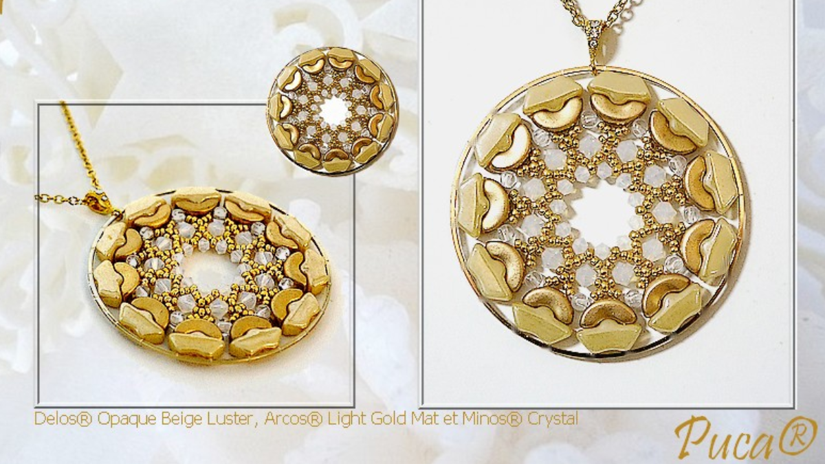 Cuentas de vidrio Delia colgante Delos de Puca