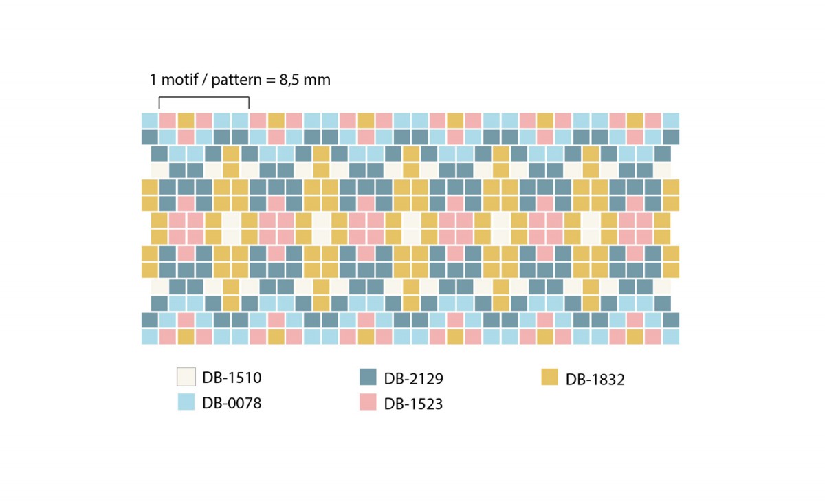 Esquema Pulsera de múltiples ranuras en color pastel Cuentas de Miyuki Cierre de Miyuki Hiilos Esquema Pulsera de múltiples ranuras en color pastel Cuentas de Miyuki Cierre de Miyuki Hiilos