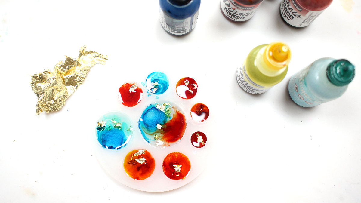 Colgante de cabujón engastado en resina epoxi : Paso 2