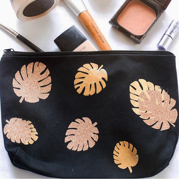 Esquema bolsillo de la personalización de bricolaje con el patrón de filodendro